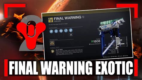 final strand destiny 2|How to Unlock Final Warning